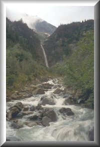 River growing from mountain marshes